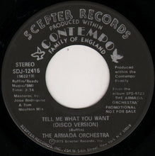 Load image into Gallery viewer, The Armada Orchestra : Tell Me What You Want (7&quot;, Promo)