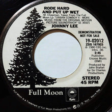 Load image into Gallery viewer, Johnny Lee (3) : Rode Hard And Put Up Wet (7", Promo)