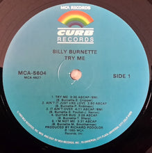 Load image into Gallery viewer, Billy Burnette : Try Me (LP, Album)