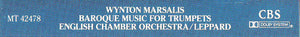 Wynton Marsalis, Antonio Vivaldi, Georg Philipp Telemann, Johann Pachelbel, Michael Haydn, Heinrich Ignaz Franz Biber, English Chamber Orchestra, Raymond Leppard : Baroque Music For Trumpets (Cass, Album, Dig)