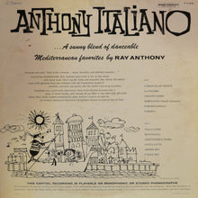 Load image into Gallery viewer, Ray Anthony &amp; His Orchestra : Anthony Italiano (LP, Album, Mono)