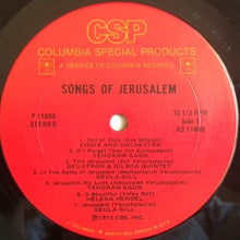 Load image into Gallery viewer, Various : Songs Of Jerusalem = ירושלים (LP)