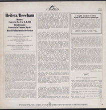 Load image into Gallery viewer, Jascha Heifetz, Sir Thomas Beecham, The Royal Philharmonic Orchestra : Mozart &amp; Mendelssohn Concertos (LP, Comp, Mono)