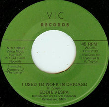 Load image into Gallery viewer, Eddie Vespa : Letter To My Ex Wife / I Used To Work In Chicago (7")