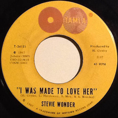 Stevie Wonder : I Was Made To Love Her / Hold Me (7