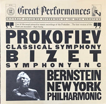 Load image into Gallery viewer, Sergei Prokofiev, Georges Bizet : Leonard Bernstein, The New York Philharmonic Orchestra : Prokofiev: Classical Symphony / Bizet: Symphony In C (LP, RE)