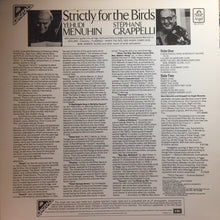 Load image into Gallery viewer, Yehudi Menuhin &amp; Stéphane Grappelli : Strictly For The Birds (LP, Album)