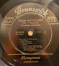 Load image into Gallery viewer, Coleman Hawkins : Tenor Sax Stylings, Vol. 1 (10", Comp)