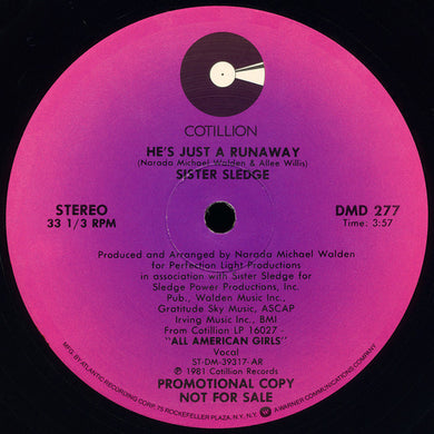 Sister Sledge : He's Just A Runaway (12