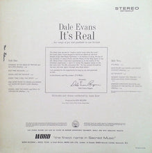Load image into Gallery viewer, Dale Evans : It&#39;s Real (LP, Album, RE)