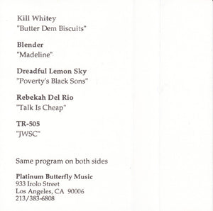 Various : Platinum Butterfly Music, SXSW '93 (Cass, Promo, Smplr, Dol)