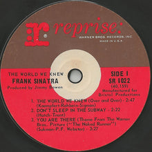 Load image into Gallery viewer, Frank Sinatra : The World We Knew (7&quot;, Jukebox)