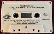 Load image into Gallery viewer, Franz Schubert : Rolf Reinhardt, Endres-Quartett : Trout Quintet In A Major, D. 677 (Cass, Album, RE)