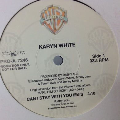 Karyn White : Can I Stay With You (12