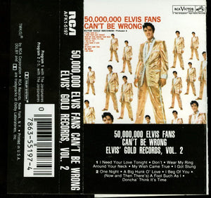 Elvis Presley : 50,000,000 Elvis Fans Can't Be Wrong (Elvis' Gold Records, Vol. 2) (Cass, Comp)