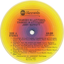 Load image into Gallery viewer, Jimmy Buffett : Changes In Latitudes, Changes In Attitudes (LP, Album, Ter)