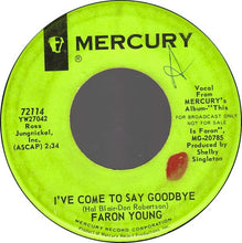 Load image into Gallery viewer, Faron Young : I've Come To Say Goodbye / Nightmare (7", Single, Promo)