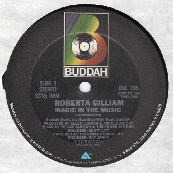 Roberta Gilliam : Magic In The Music / Let's Not Rush It (12