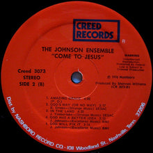 Load image into Gallery viewer, James Dewitt Johnson And The Johnson Ensemble : Come To Jesus (LP, Album)