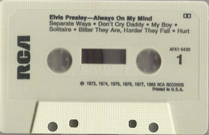 Elvis Presley : Always On My Mind (Cass, Comp)