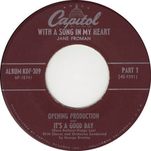 Load image into Gallery viewer, Jane Froman : With A Song In My Heart (4x7", Album, EP)