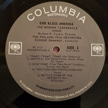 Load image into Gallery viewer, Mormon Tabernacle Choir / The Philadelphia Orchestra : God Bless America (LP, Mono)