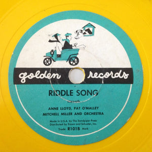 Various : On The Good Ship Lollipop / Riddle Song (6", Single, Yel)