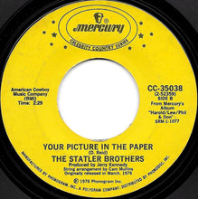 Load image into Gallery viewer, The Statler Brothers : I'll Go To My Grave Loving You (7")