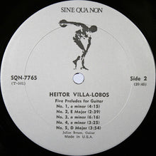 Load image into Gallery viewer, Julian Bream : Julian Bream Plays Bach And Villa-Lobos (LP)