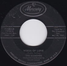 Load image into Gallery viewer, The Diamonds : Words Of Love (7", Single, Ind)