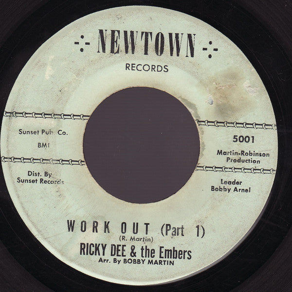 Ricky Dee & The Embers : Work Out (7