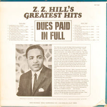 Load image into Gallery viewer, Z.Z. Hill : Greatest Hits - Dues Paid In Full (LP, Comp)