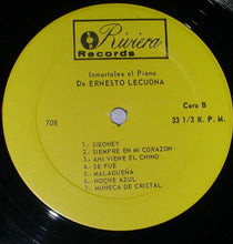 Load image into Gallery viewer, Ernesto Lecuona : Immortals Al Piano De Ernesto Lecuona (LP, Album)