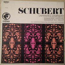 Load image into Gallery viewer, Franz Schubert - Max Goberman Conducting The Vienna New Symphony : Unfinished Symphony / Rosamunde Overture / Magnificat In C Major (LP)