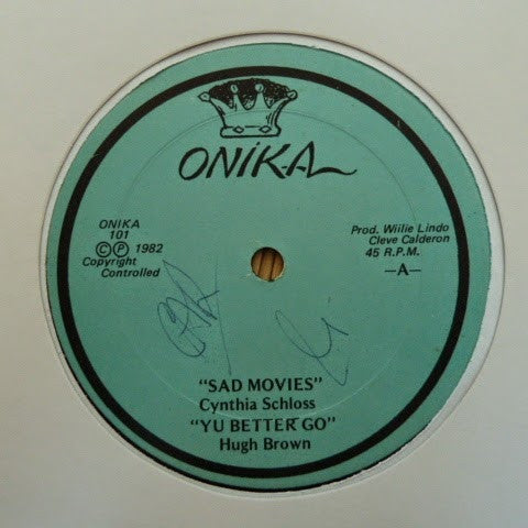 Cynthia Schloss & Huford Brown : Sad Movies / Yu Better Go (12