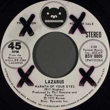 Load image into Gallery viewer, Lazarus (7) : Warmth Of Your Eyes (7", Mono, Promo)