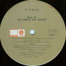 Load image into Gallery viewer, Various : Best Of The Great Hit Songs (LP, Comp)
