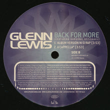 Load image into Gallery viewer, Glenn Lewis : Back For More (12&quot;, Promo)