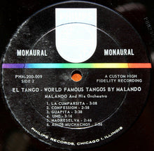 Load image into Gallery viewer, Malando And His Tango Orchestra : El Tango - World Famous Tangos (LP, Album, Mono)