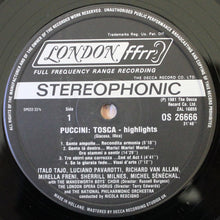 Load image into Gallery viewer, Mirella Freni · Luciano Pavarotti · Sherrill Milnes / Nicola Rescigno, National Philharmonic Orchestra : Highlights - Puccini Tosca (LP)