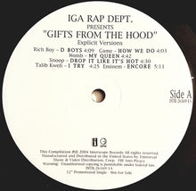 Load image into Gallery viewer, Various : IGA Rap Dept. Presents Gifts From The Hood (2xLP, Comp, Promo)