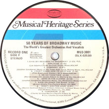 Load image into Gallery viewer, The World&#39;s Greatest Orchestras And Vocalists : 50 Years Of Broadway Music (3x12&quot;, Comp, Dlx)