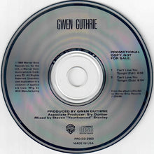 Load image into Gallery viewer, Gwen Guthrie : Can&#39;t Love You Tonight (CD, Single, Promo)