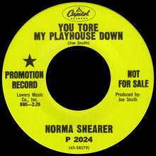 Load image into Gallery viewer, Norma Shearer (2) : You Tore My Playhouse Down (7", Single, Promo)