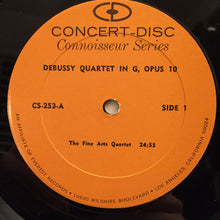 Load image into Gallery viewer, Claude Debussy / Maurice Ravel / The Fine Arts Quartet : String Quartet In G, Op. 10 /​ Quartet In F  (LP, Album)