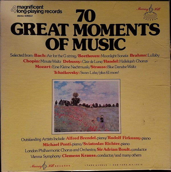 Various : 70 Great Moments Of Music (4xLP, Comp + Box)