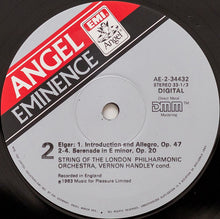 Load image into Gallery viewer, Sir Edward Elgar, Vernon Handley, The London Philharmonic Orchestra : Enigma Variations / Introduction &amp; Allegro For Strings / Serenade For Strings (LP)