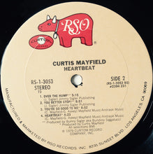 Load image into Gallery viewer, Curtis Mayfield : Heartbeat (LP, Album, 73)