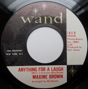 Maxine Brown : One Step At A Time / Anything For A Laugh (7", Single, Ter)