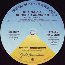 Load image into Gallery viewer, Bruce Cockburn : If I Had A Rocket Launcher (12&quot;, Single, Promo)